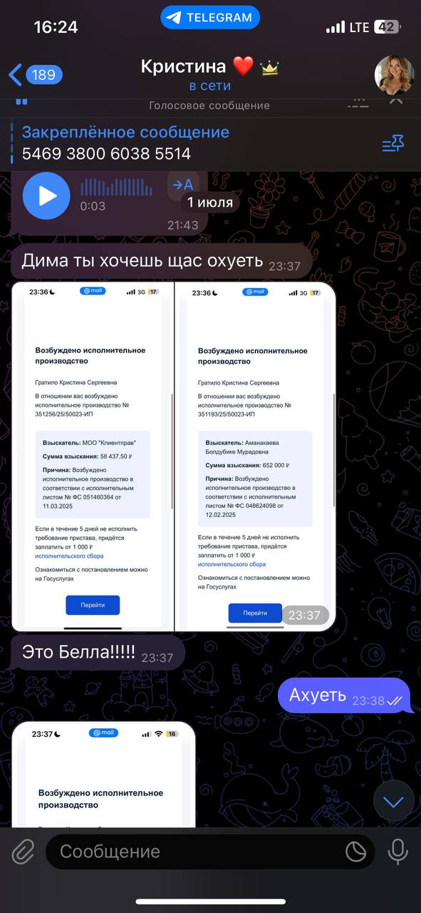 Разоблачение блогера-мошенницы Кристины Таспин, или свежая история о том, как она с мужем решила присвоить себе один миллион рублей без последствий*